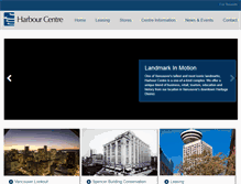 Tablet Screenshot of harbourcentre.com
